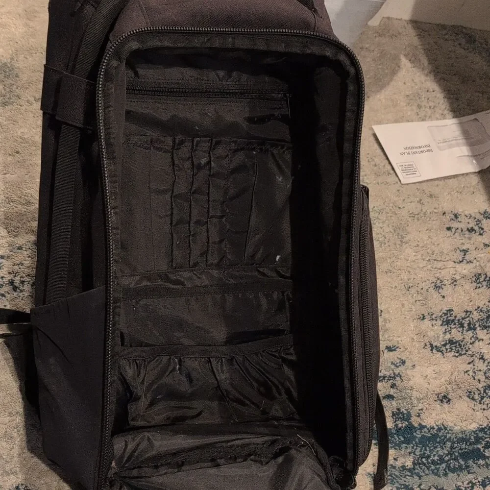 Tactical Baby Gear TBG Deuce Large Black Diaper Bag Backpack w/ MOD Panel